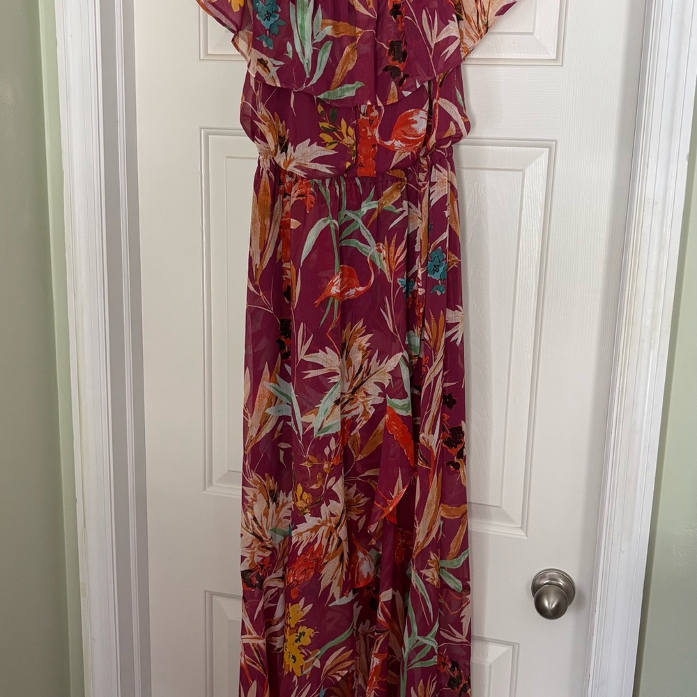 Express Floral Tropical Maxi Dress Size Small